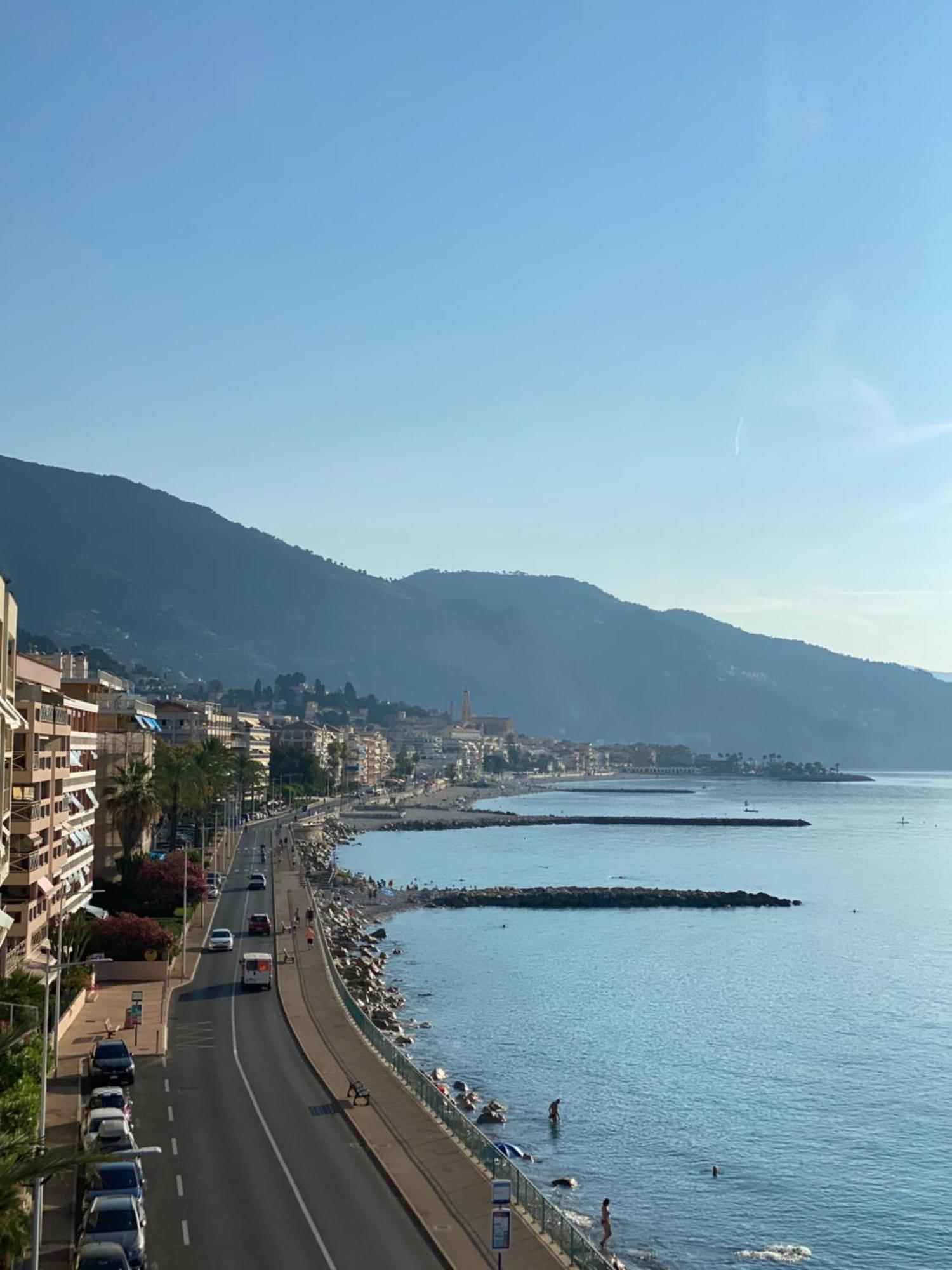 Sea View Studio, Huge Terrace On The 4Th Floor Lejlighed Menton Eksteriør billede